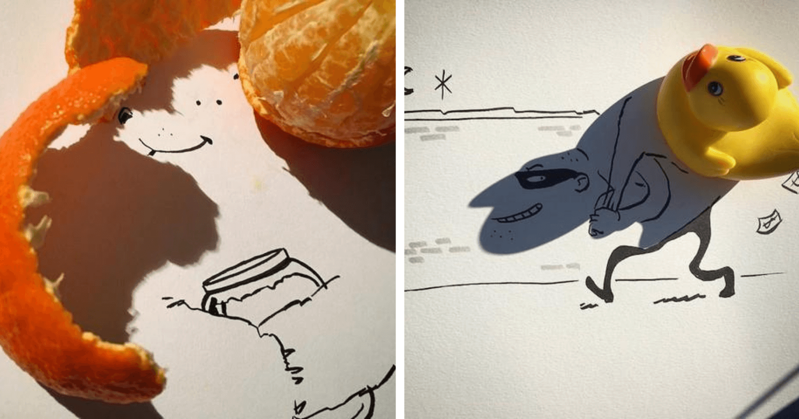 Artista transforma sombras de objetos em ilustrações incríveis (e SURREAIS)