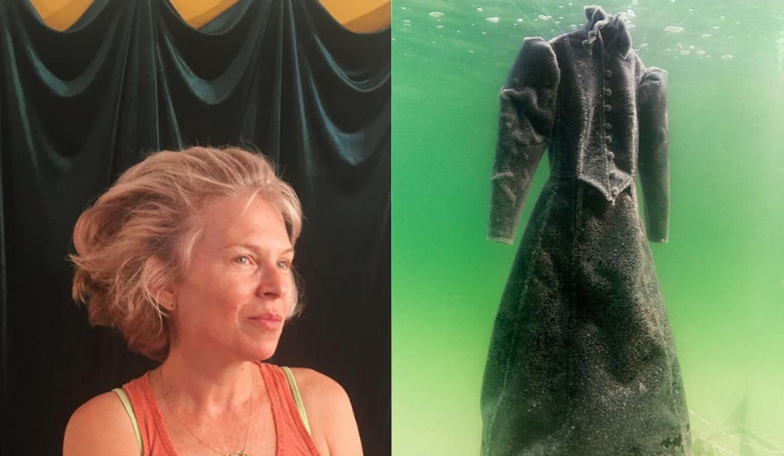 Essa mulher mergulhou um vestido no Mar Morto por 2 anos e algo surpreendente aconteceu