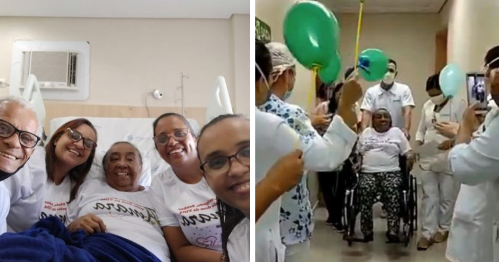 Vovó de 75 anos vence coronavírus após 136 dias internada e recebe festas!