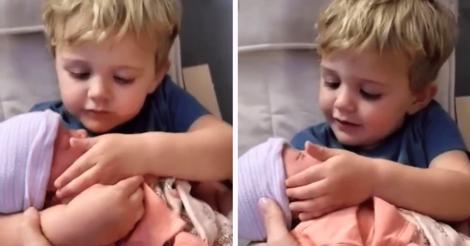 VÍDEO: Reação de garotinho ao ver irmãzinha pela primeira vez é emoção pura!