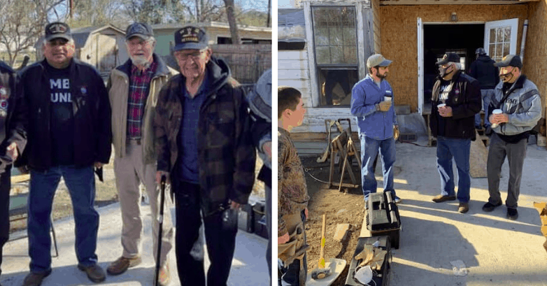 Comunidade se reúne e reconstrói casa para que amigo de 94 anos possa voltar a morar nela!