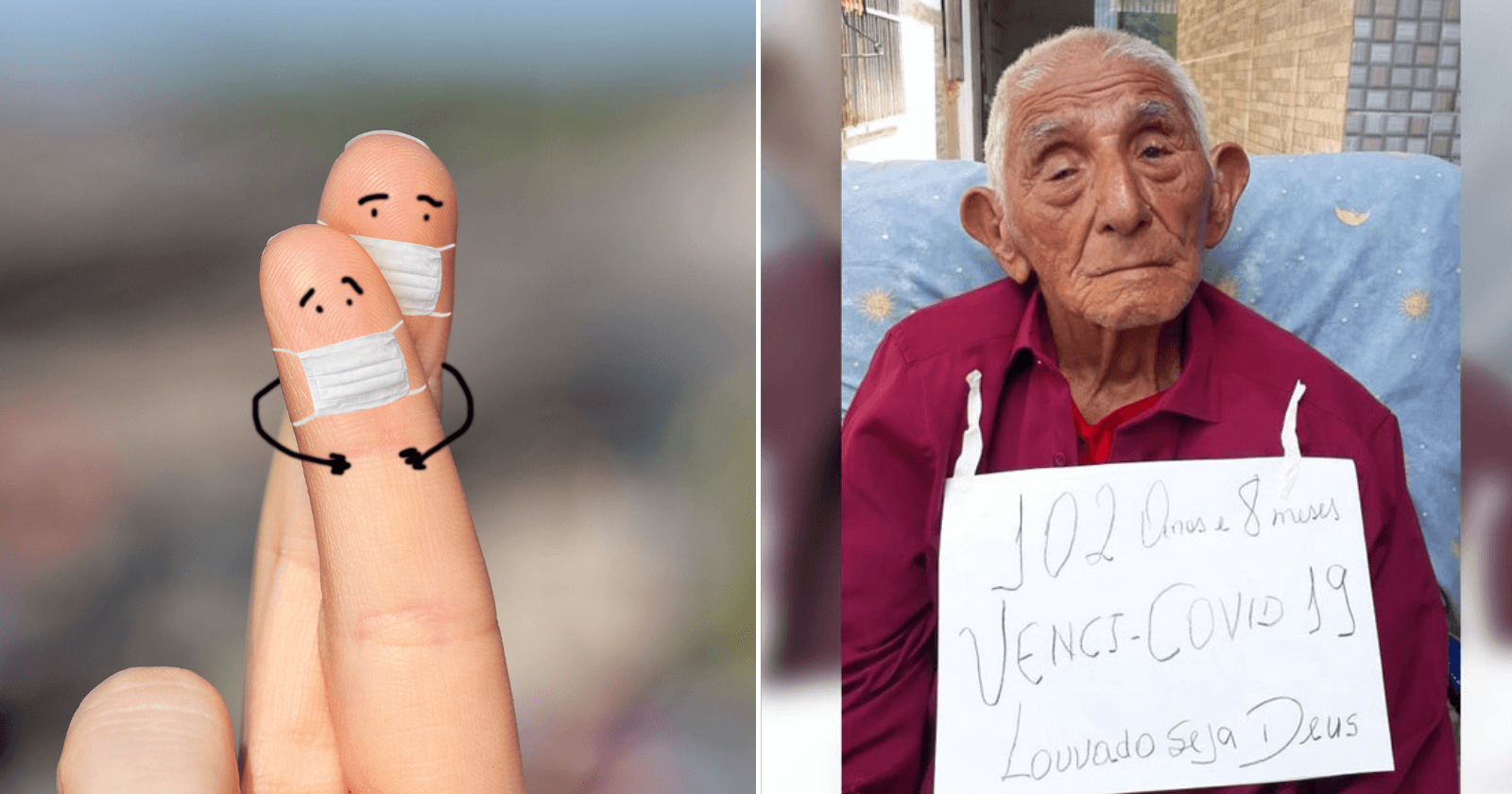 Com 102 anos, idoso vai ao médico pela primeira vez e comemora cura da COVID-19