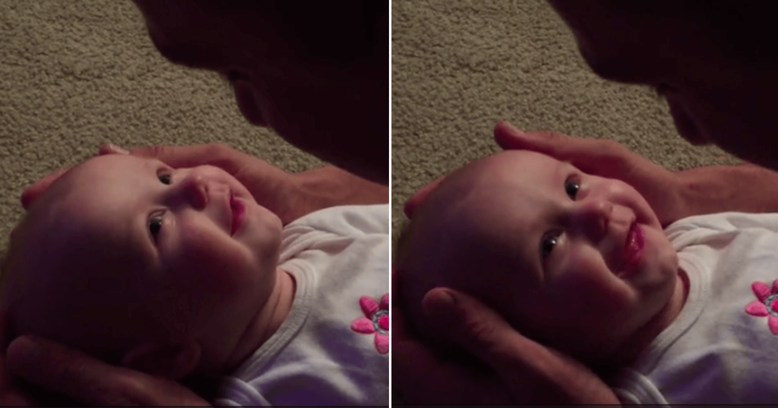 Bebê tem reação emocionante ao ouvir pai cantar