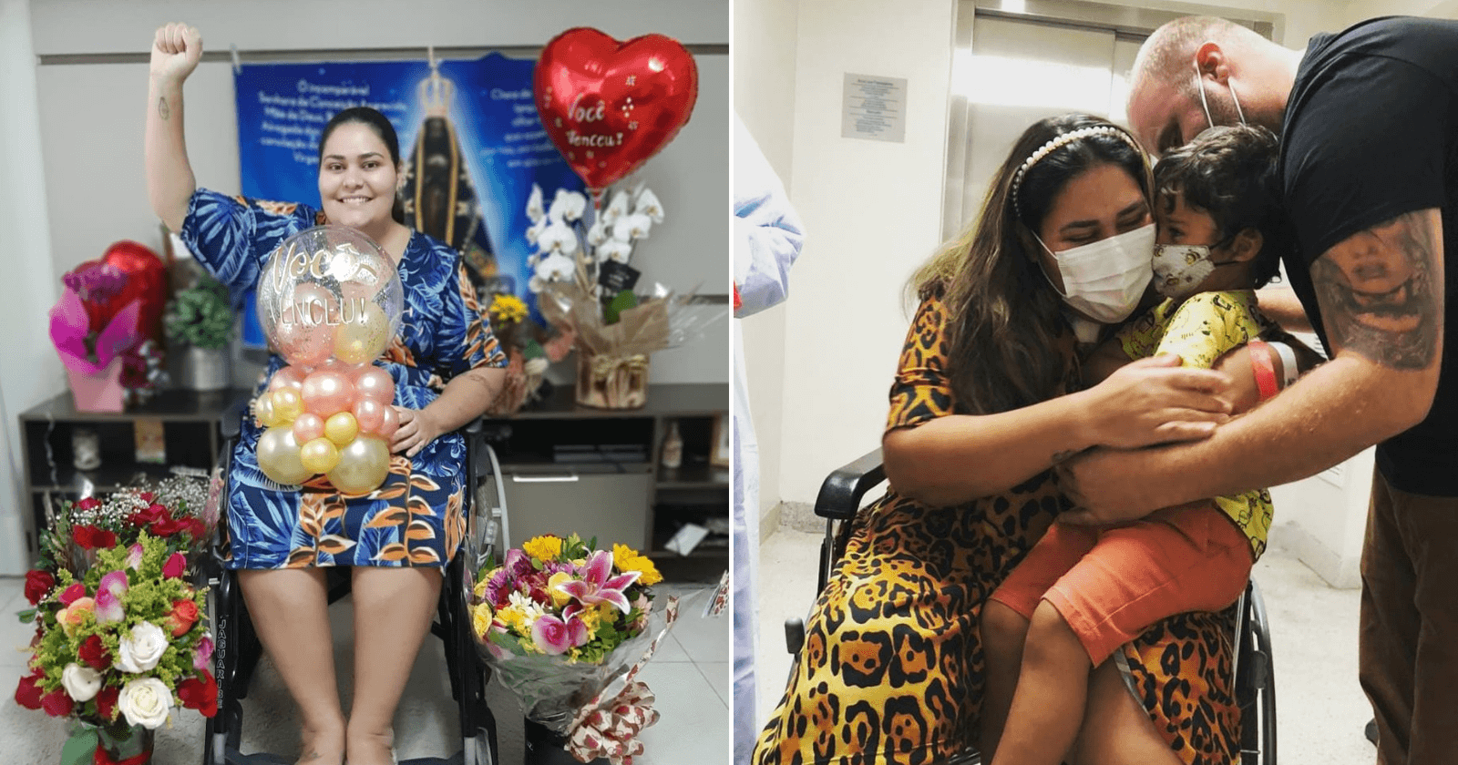 Carreata comemora alta de amiga após 44 dias internada com Covid