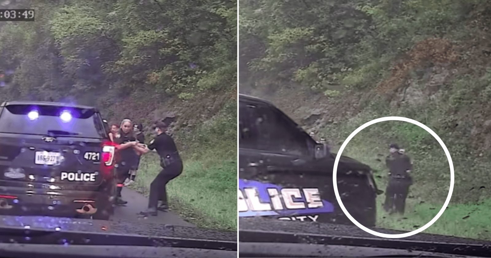 Policial salva colega de carro desgovernado em questão de segundos!