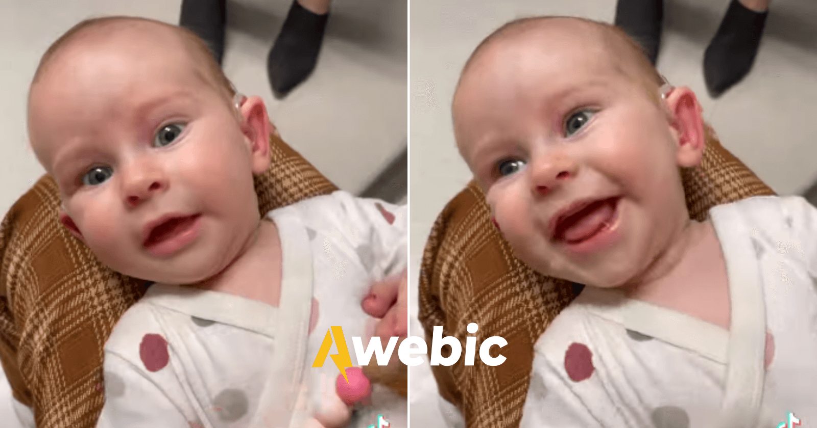 EMOCIONANTE! Bebê ganha aparelhos auditivos e se encanta com voz dos pais