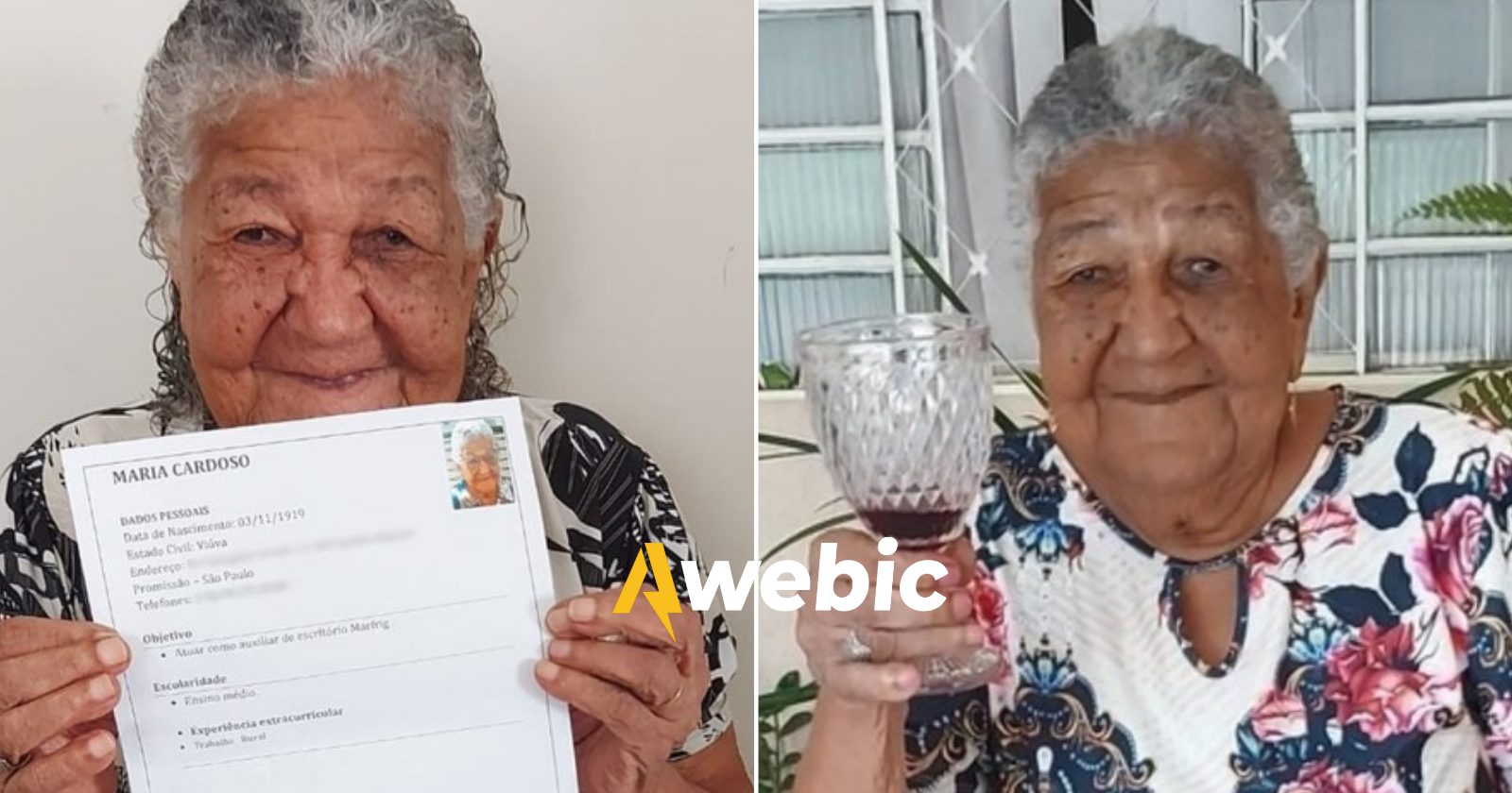 Aos 102 anos, idosa começa a trabalhar após entregar currículos