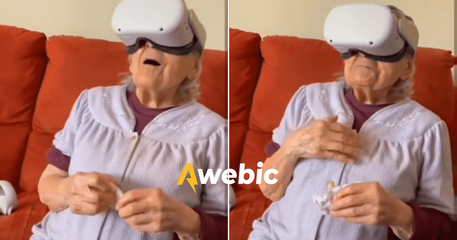 Família mostra catedral em realidade virtual para vovó e ela...