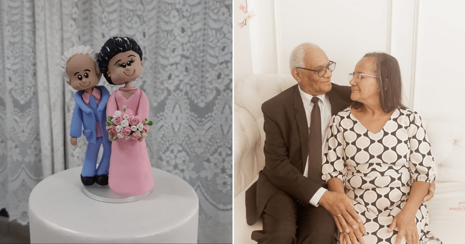 Aos 69 anos, idosa finalmente se casa com o 'amor de sua vida'