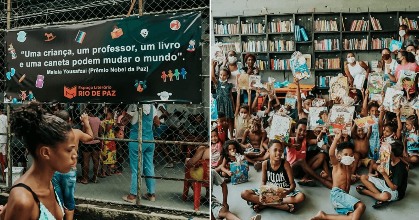 Favela do Jacarezinho comemora reinauguração de espaço literário infantojuvenil