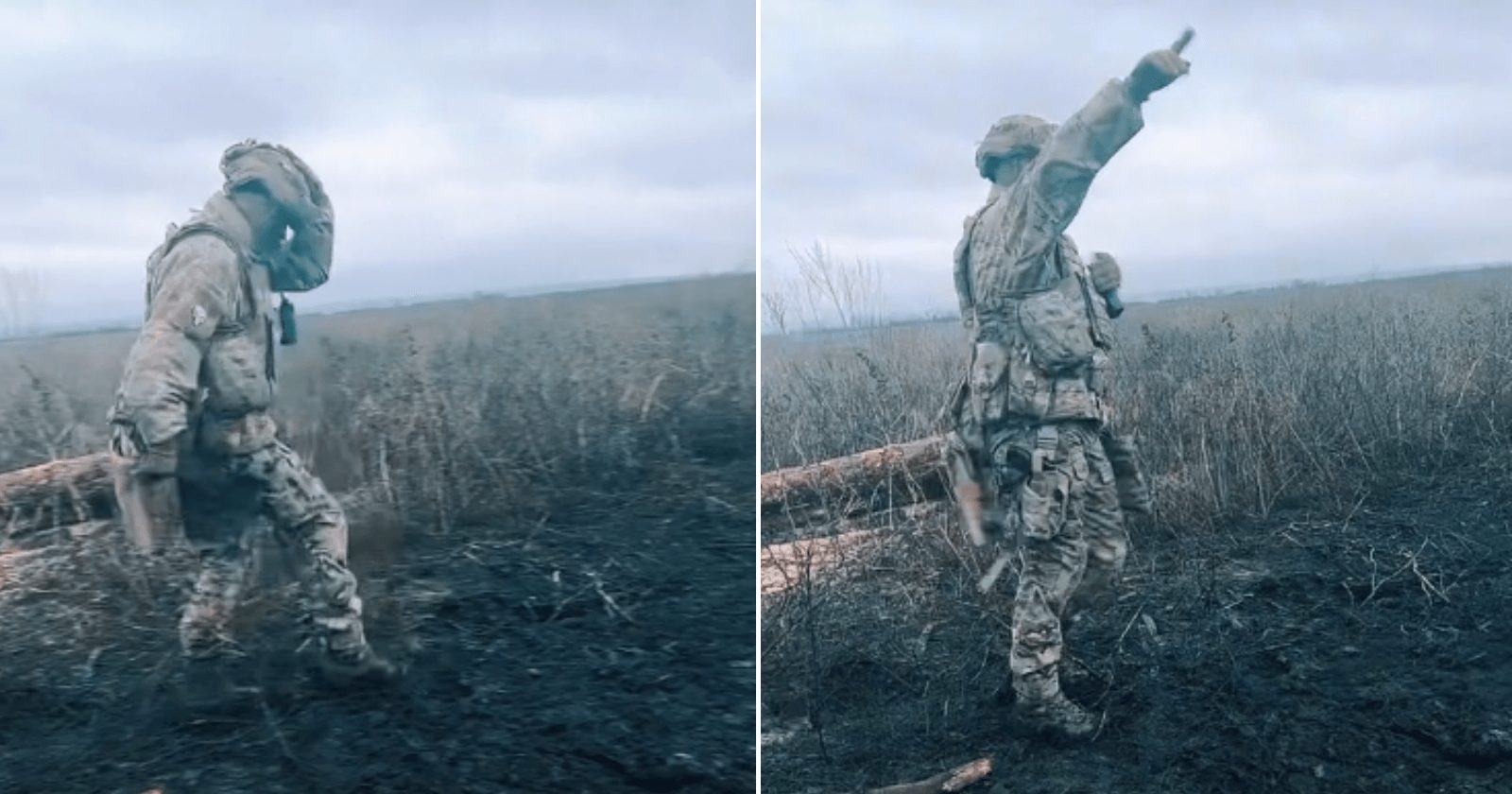 Soldado ucraniano dança no Tiktok para acalmar filha em casa