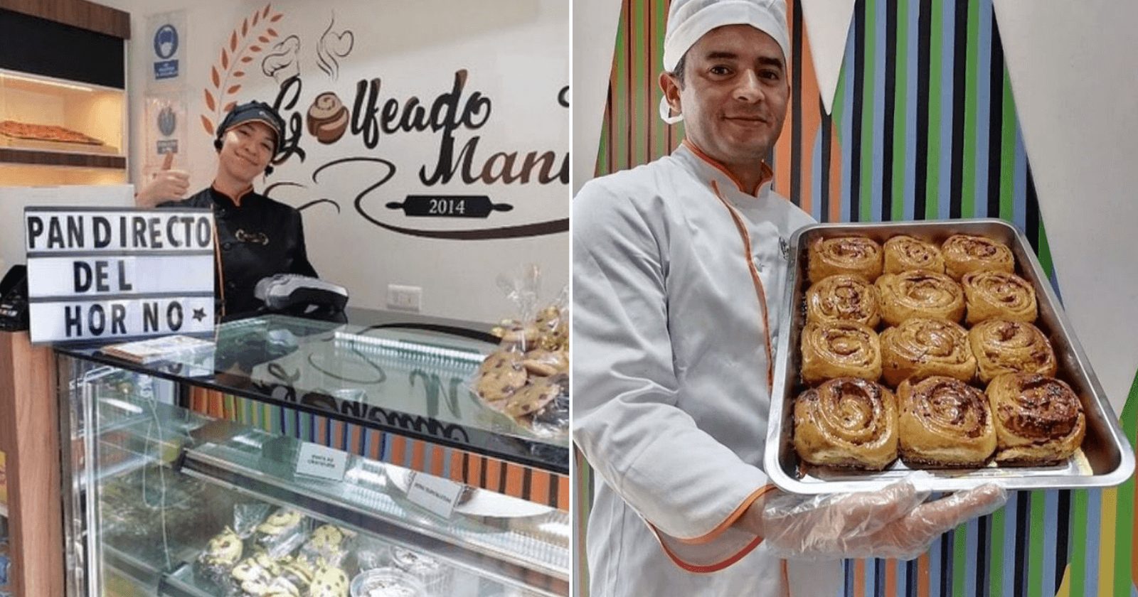 Casal venezuelano que vendia doces no metrô comemora sua própria padaria
