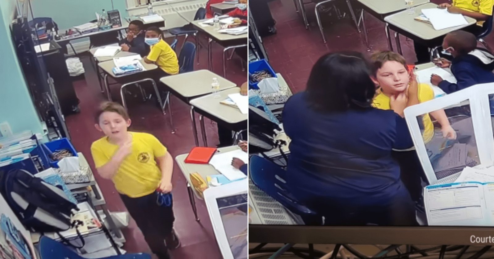 Menino tem vida salva por professora após se engasgar com tampinha