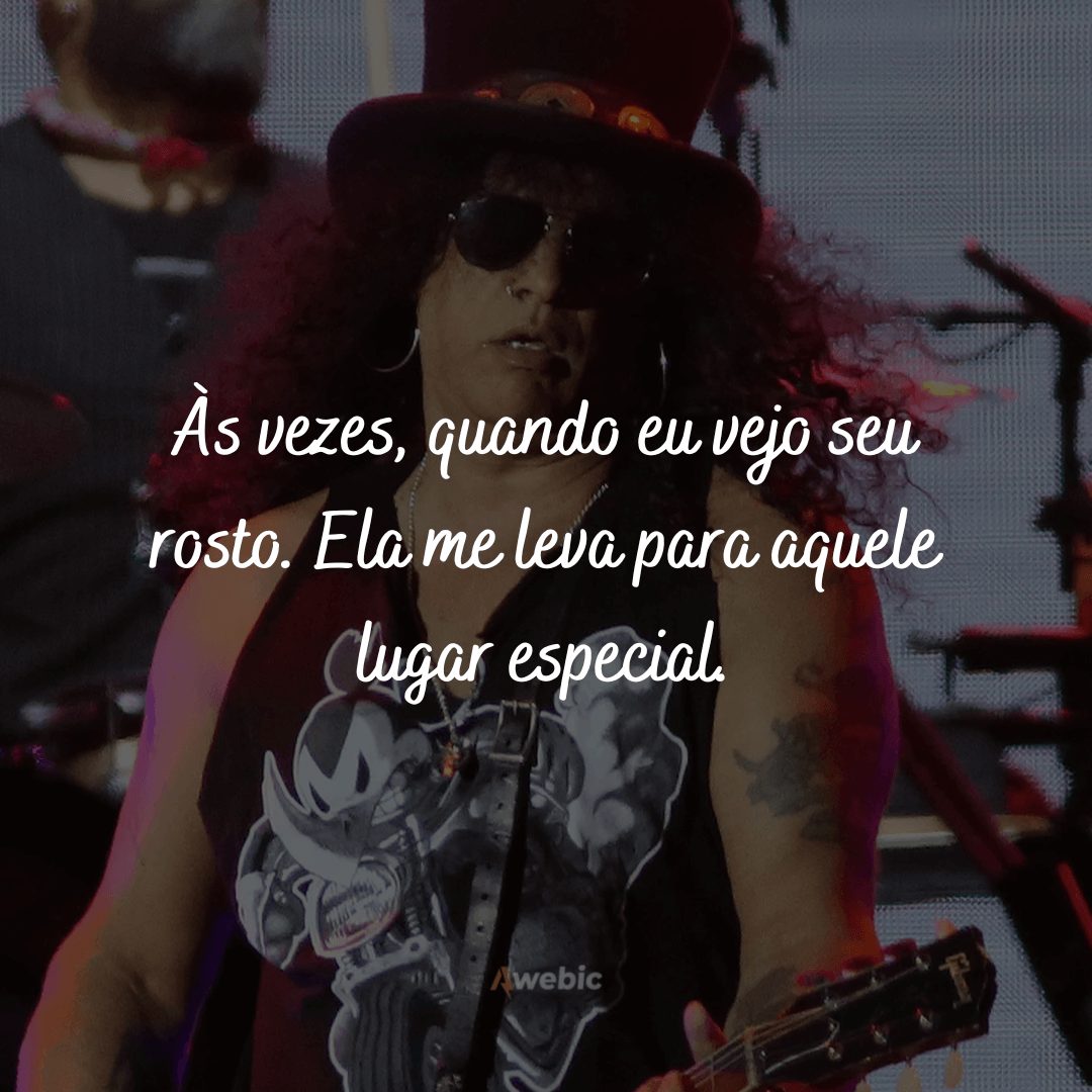 As melhores frases do Guns N' Roses pra tocar seu coração seus trechinhos