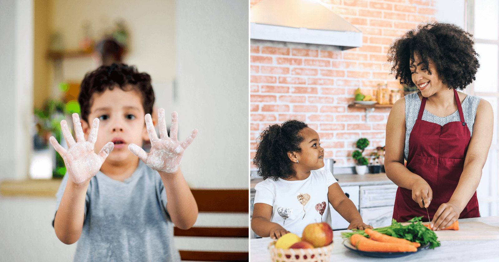 Criança na cozinha: os benefícios dessa atividade conseguirão mudar seus filhos com alegria