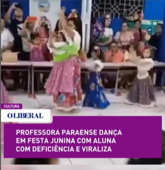 Pedagogia e inclusão: Professora adapta vestido para aluna com deficiência dançar no São João