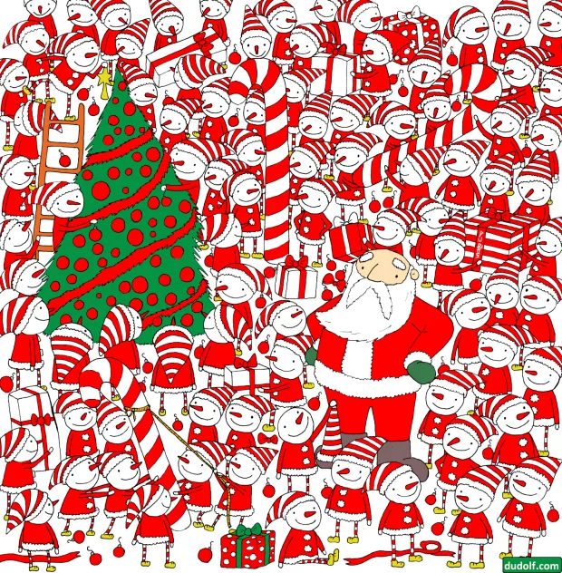 Onde está o gorro do Papai Noel?